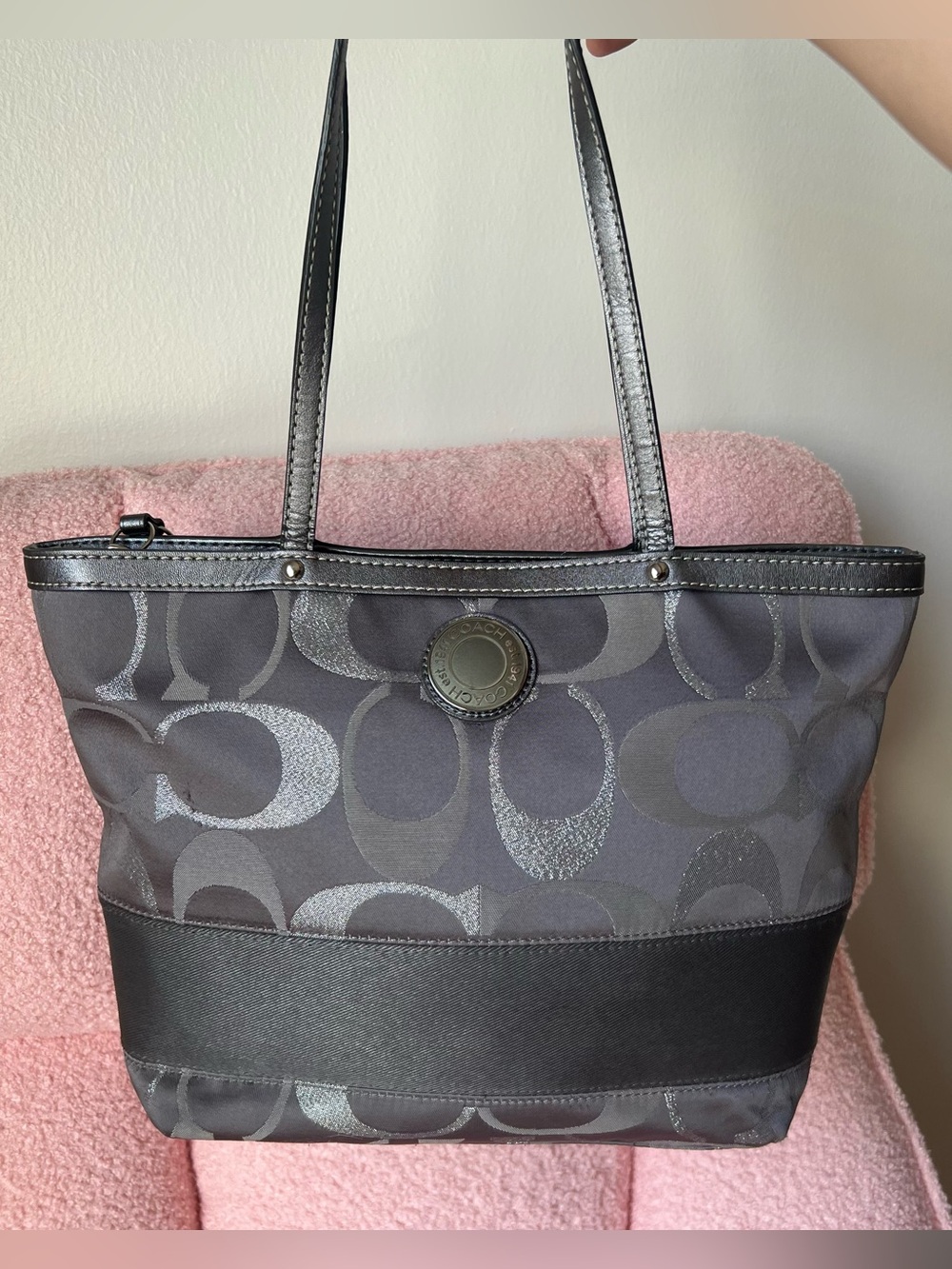 Coach Signature Grey Tote Bag